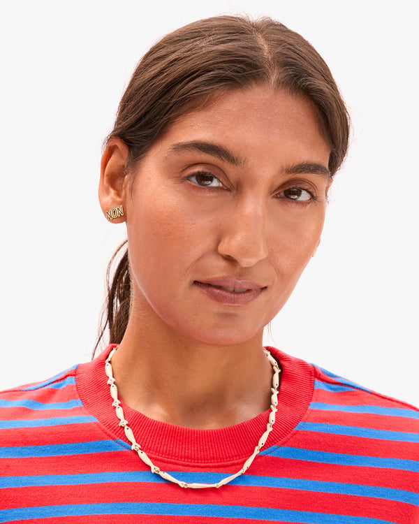 Enamel Sardine Nacklace on Lizzy