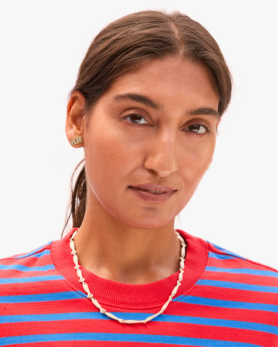 Enamel Sardine Nacklace on Lizzy