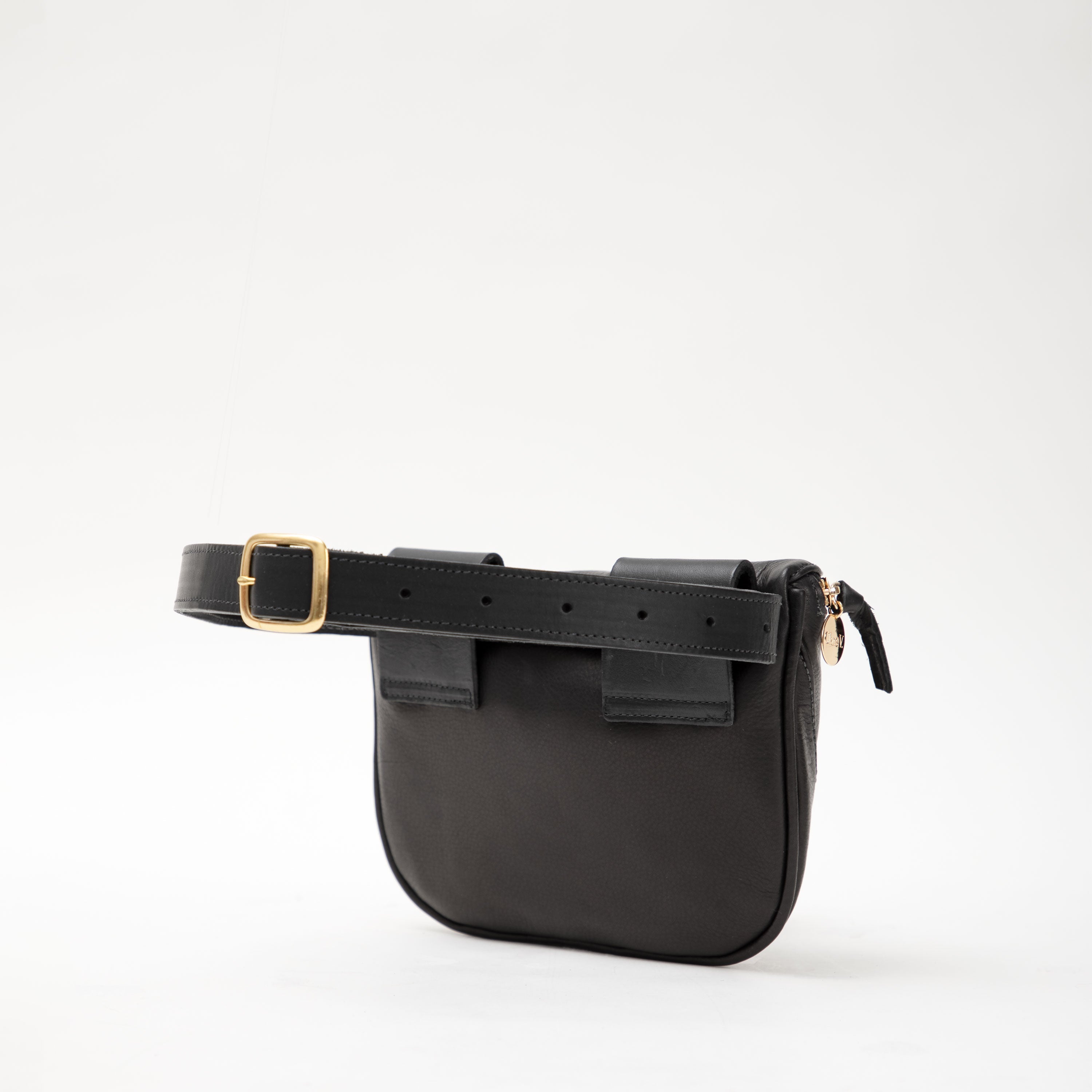 Fanny Pack Black Neptune Leather – Clare V.