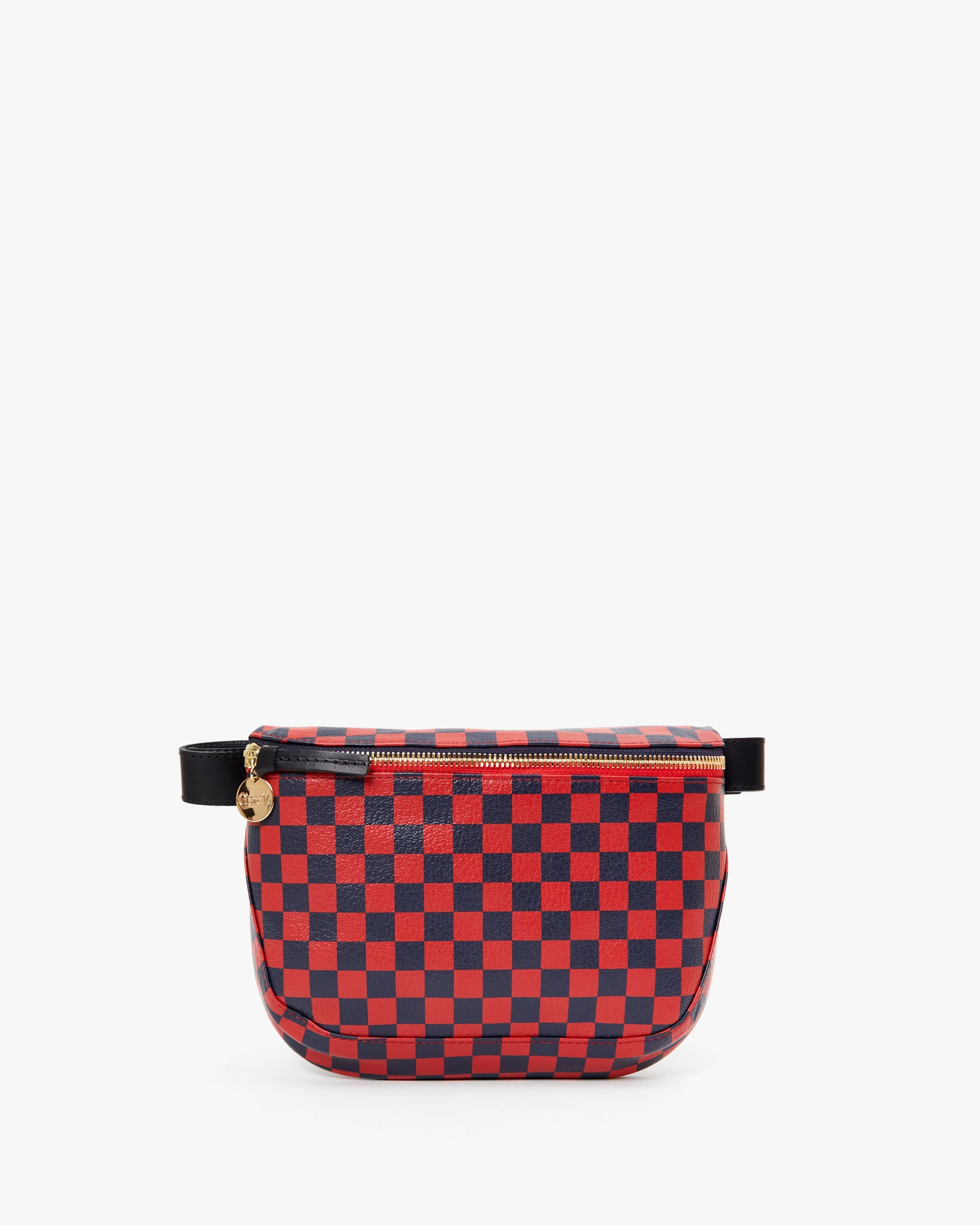Clare V, Bags, Clare V Simple Tote In Black With Pacific Cherry Red Woven  Striped Checker