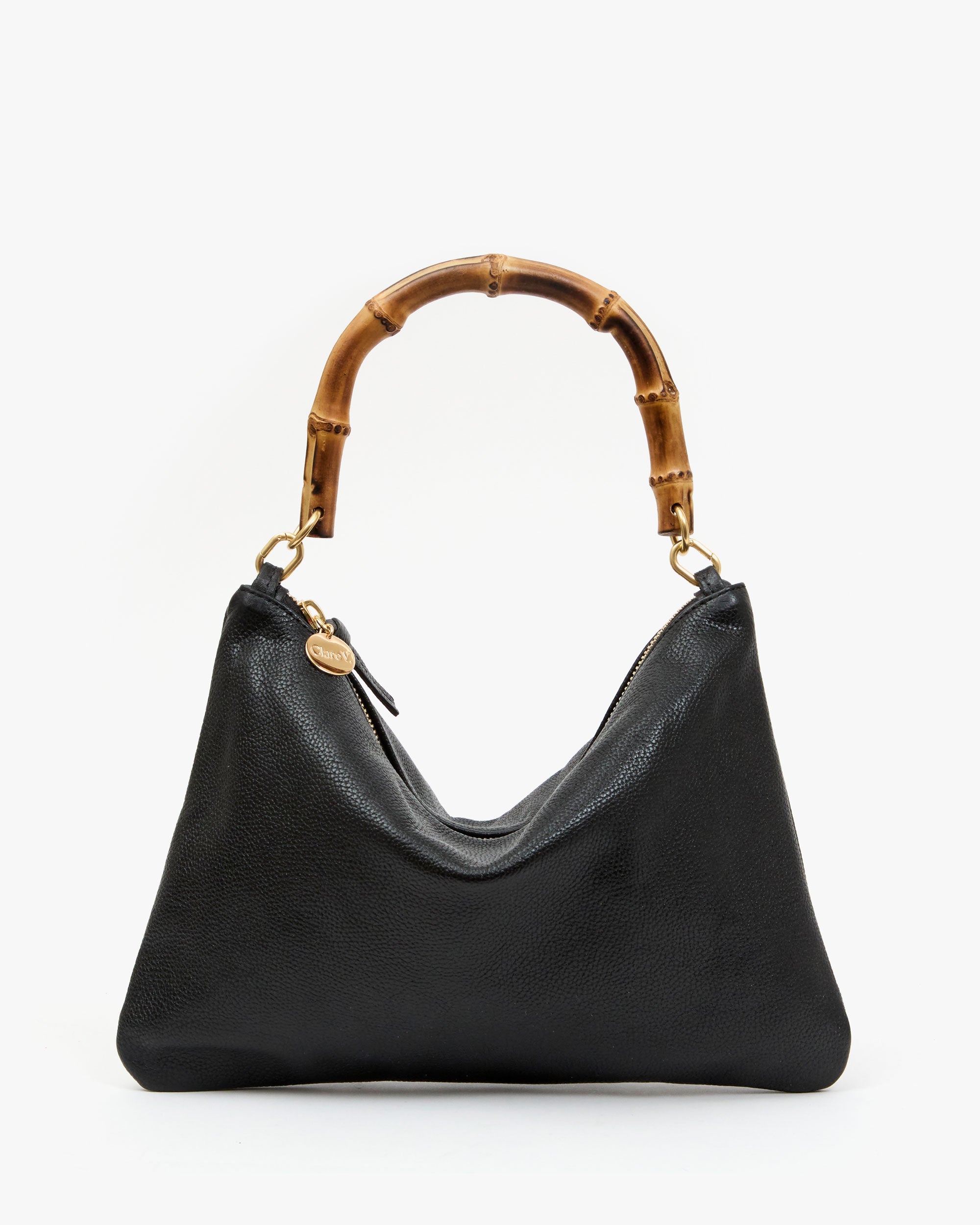 Flat Clutch w Tabs with Bamboo Strap