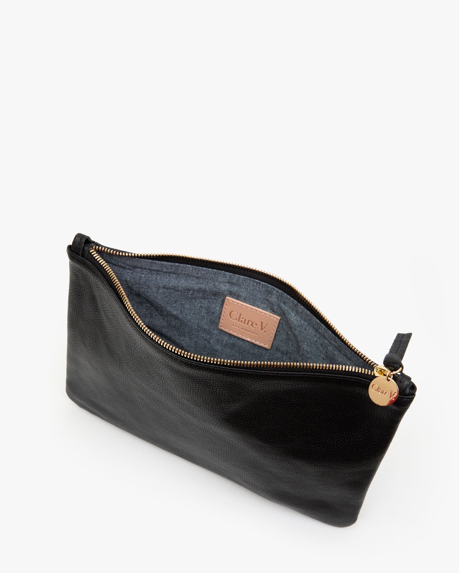 Flat Clutch w Tabs interior view