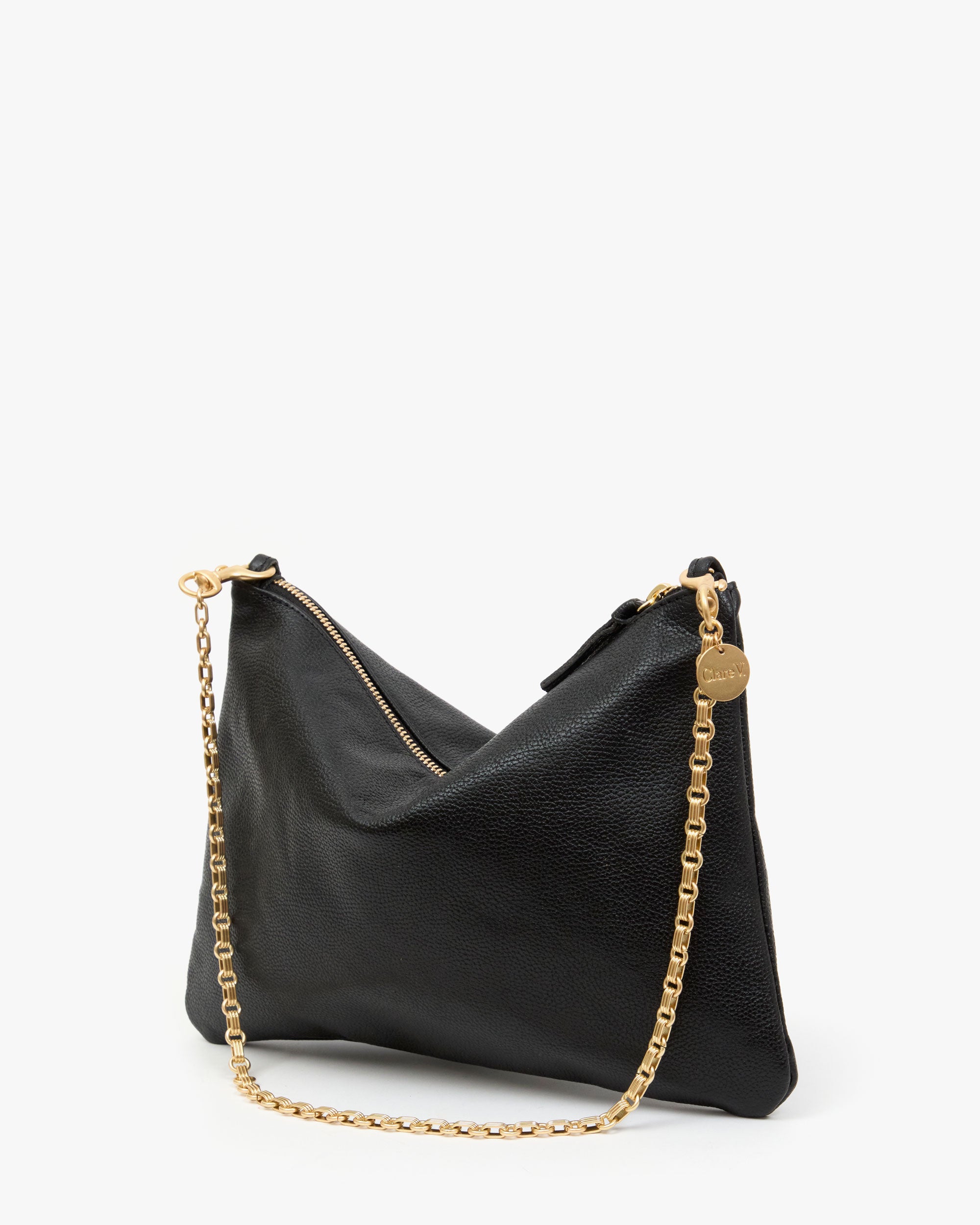 Flat Clutch w Tabs with Shoulder Strap