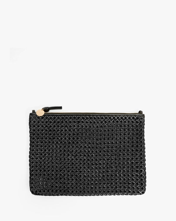 Clare V. Wallet Clutch in Black Nubuck - Bliss Boutiques