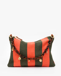 Flat Clutch w Tabs with Shortie Strap