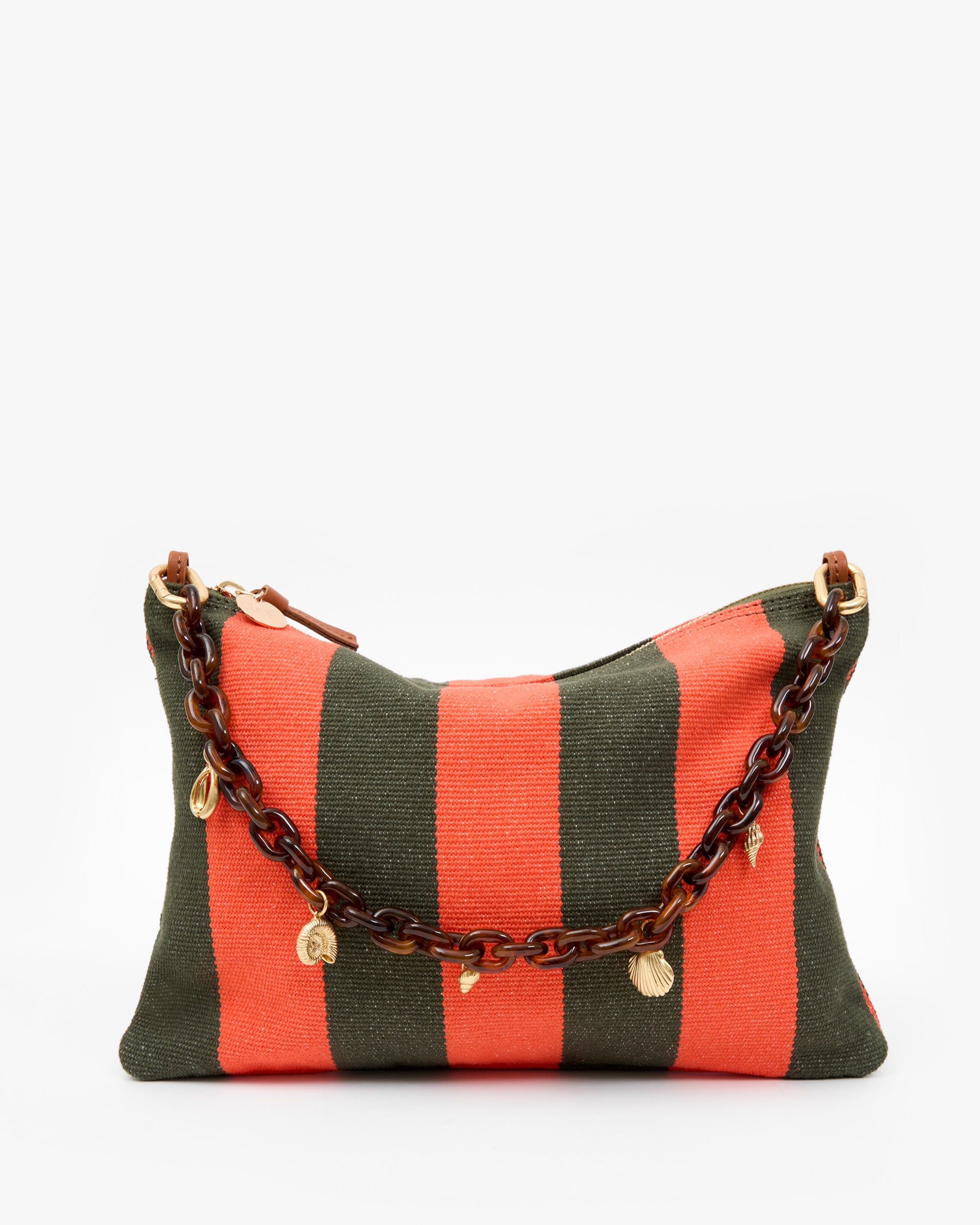 Flat Clutch w Tabs with Shortie Strap