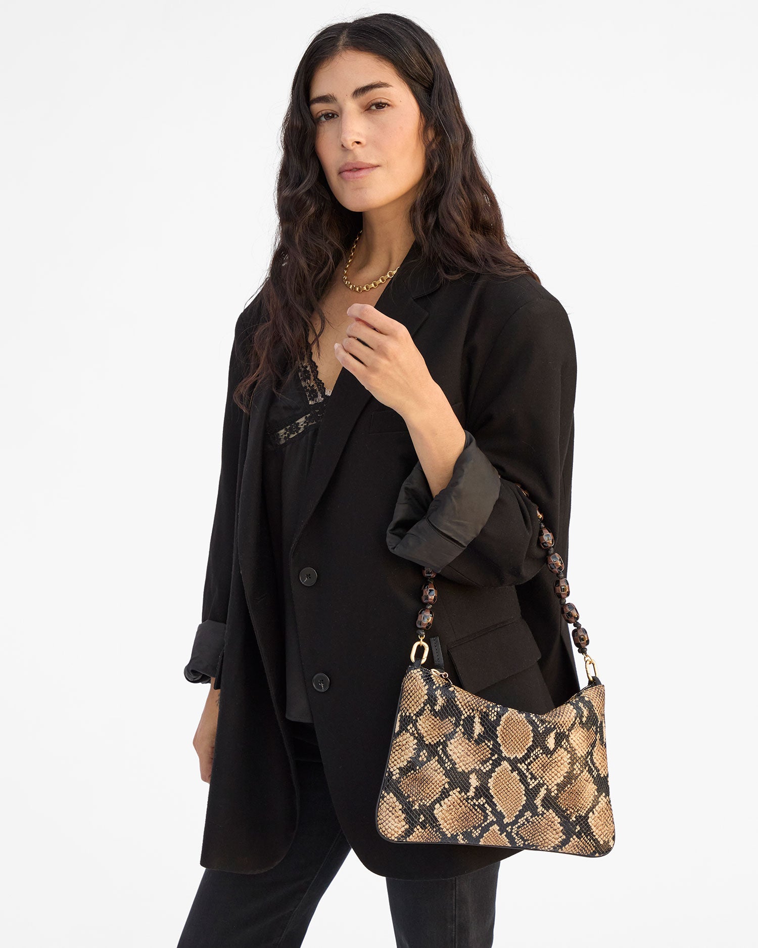Shortie Strap on Flat Clutch