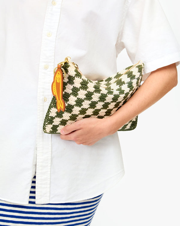 Sardine Keychain on Flat Clutch
