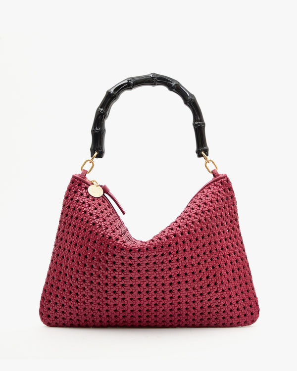 Bamboo Handle on Flat Clutch w Tabs