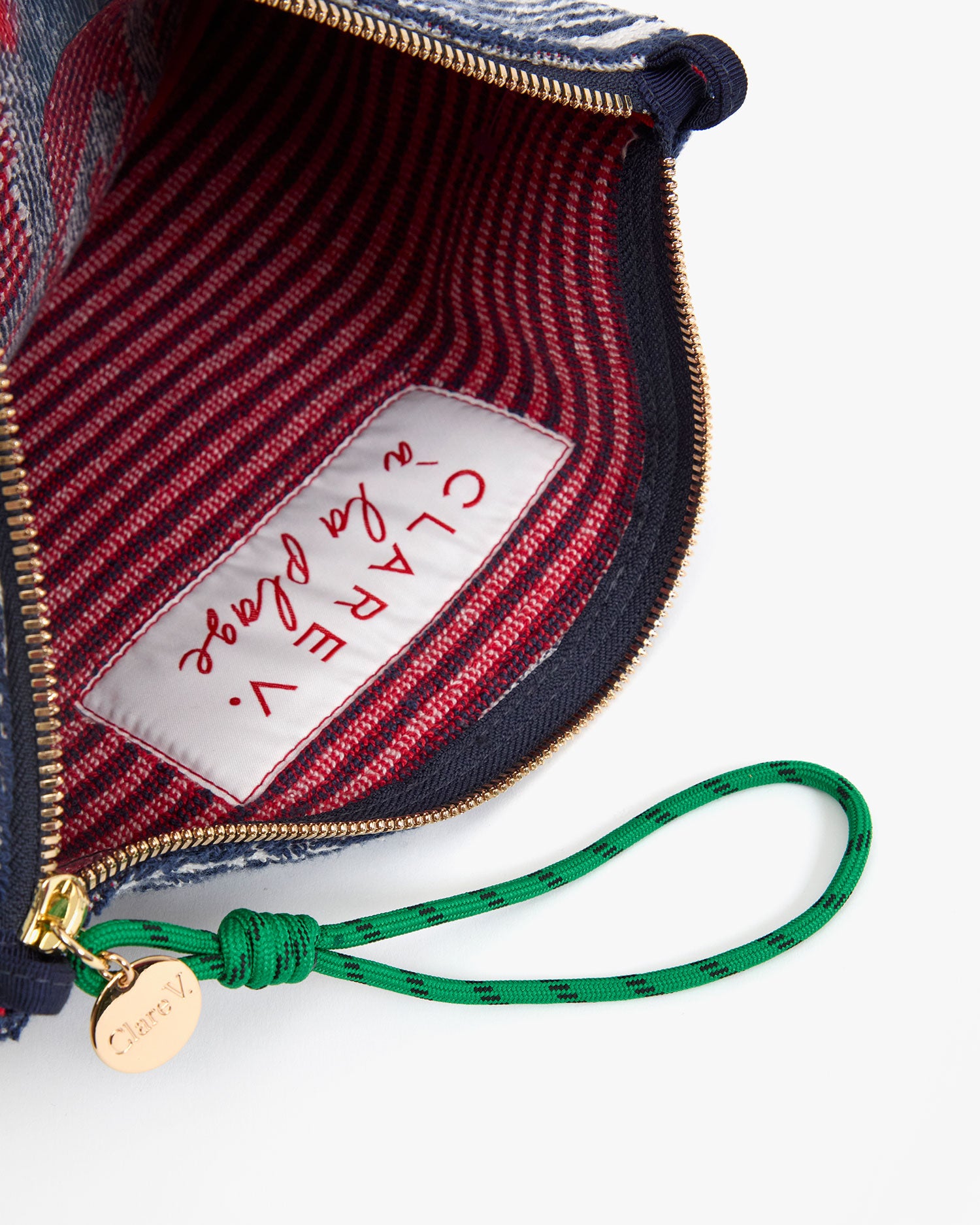 Flat Clutch w Tabs interior view