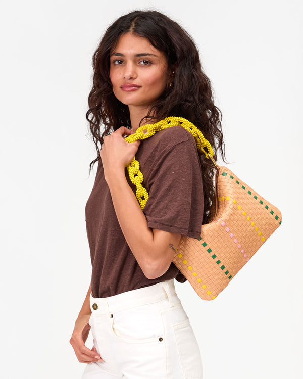 Shortie Strap on Flat Clutch w Tabs