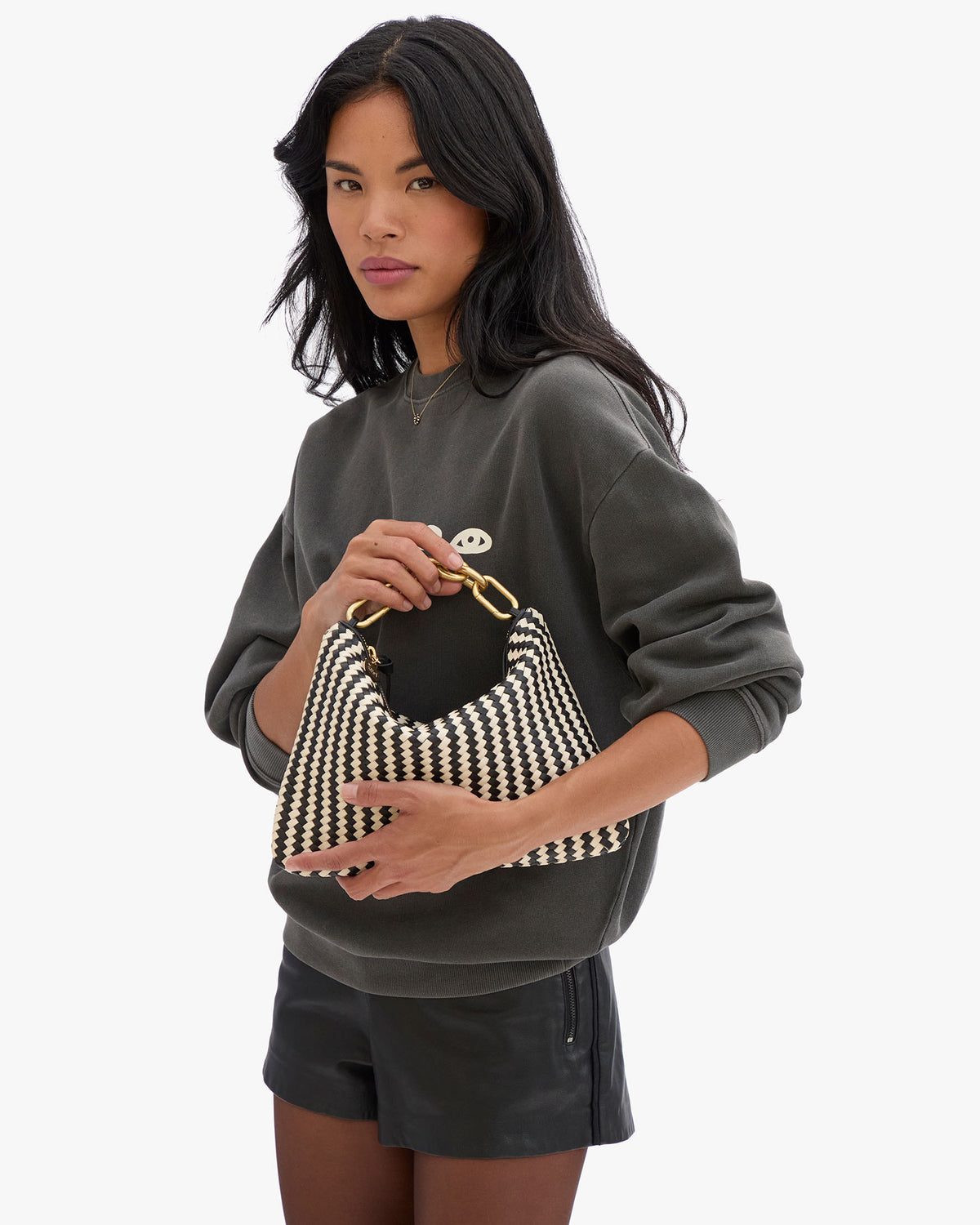 Top Handle Bebe on Flat Clutch