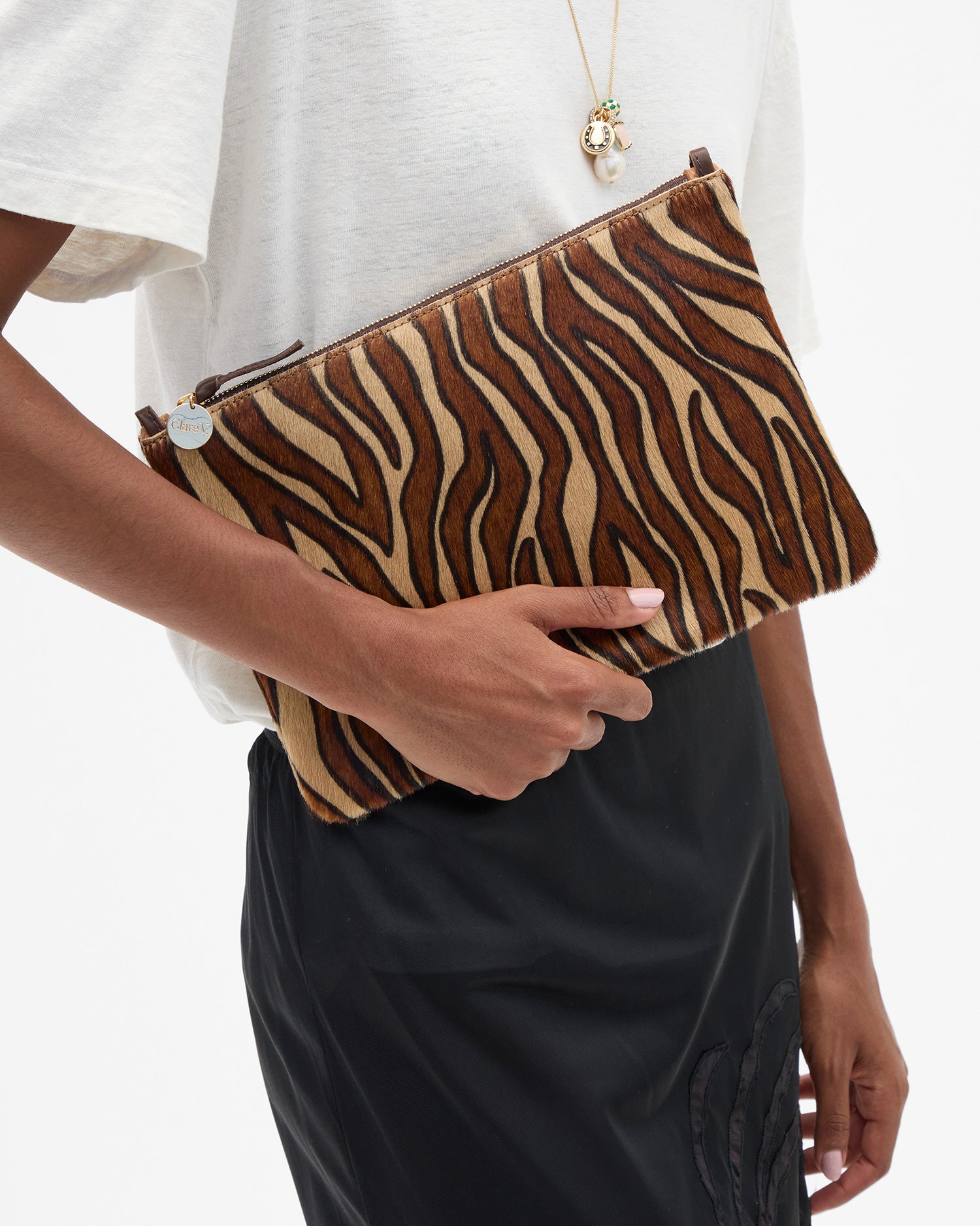 Flat Clutch w/ Tabs – Clare V.