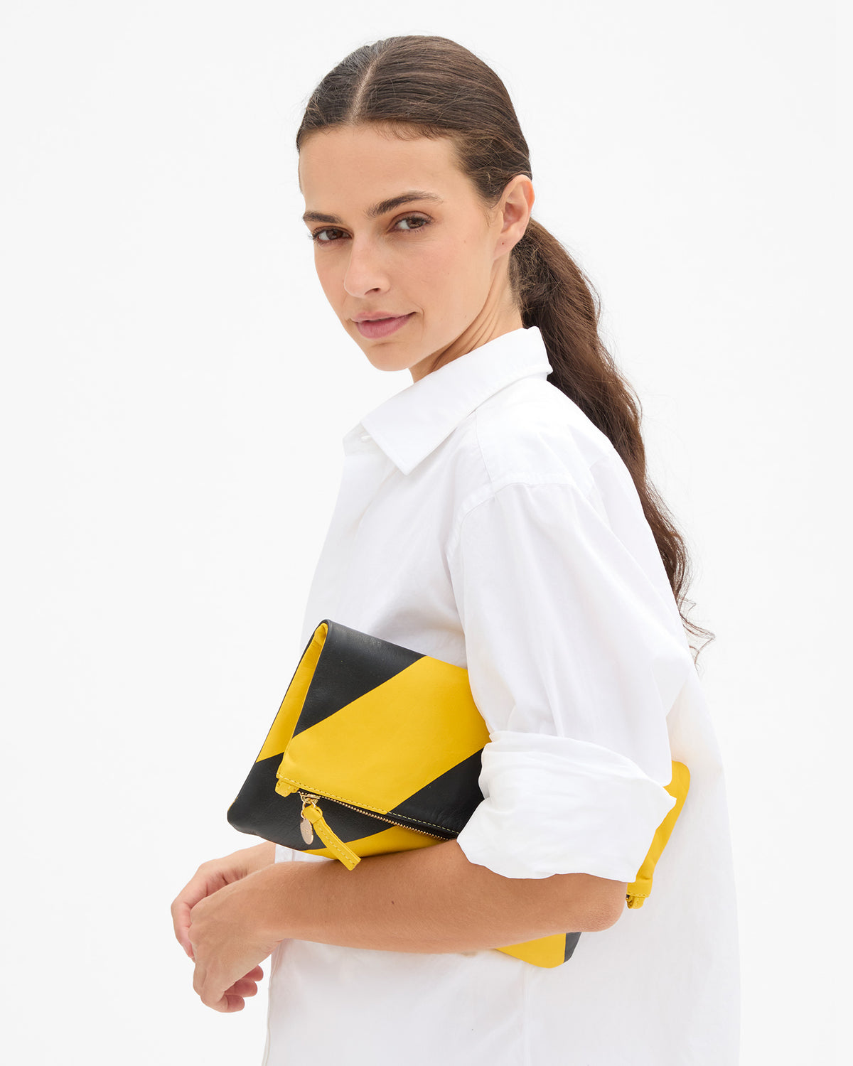 Foldover Clutch w Tabs folded view