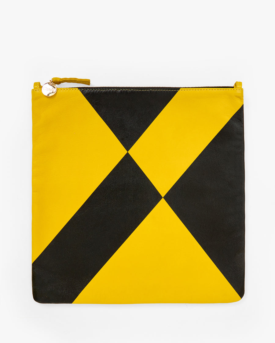 Foldover Clutch w Tabs flat view