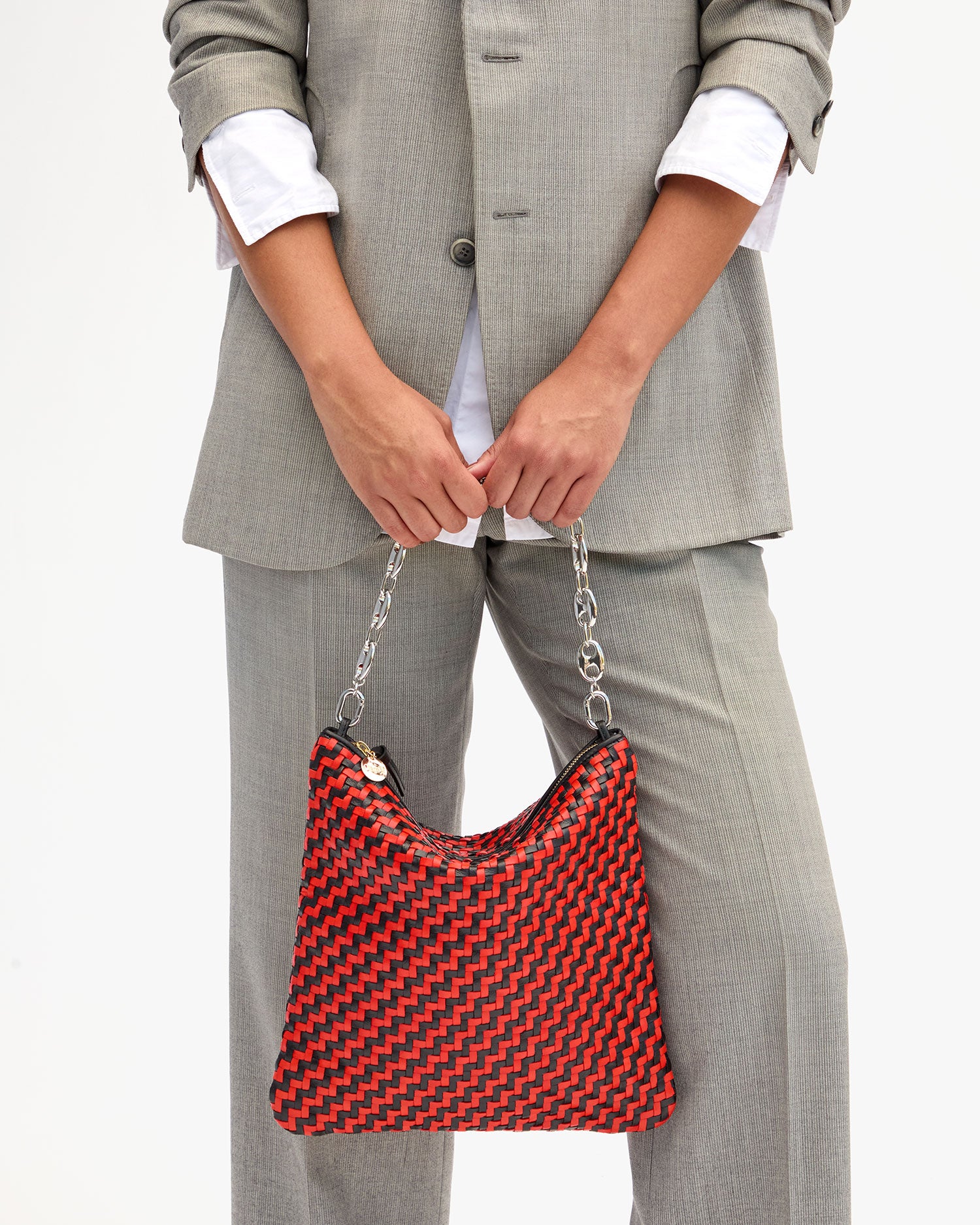 Shortie Strap on Foldover Clutch w Tabs