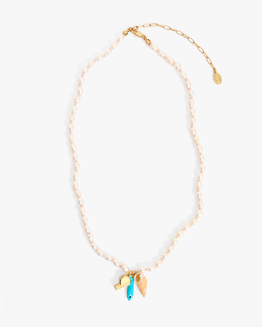 Freshwater Pearl Charm Necklace