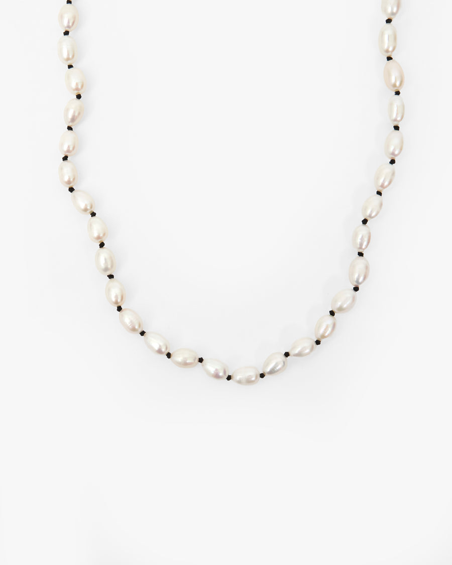 Freshwater Pearl Necklace Close Up