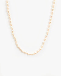 Close Up View of the Freshwater Rice Pearl Necklace