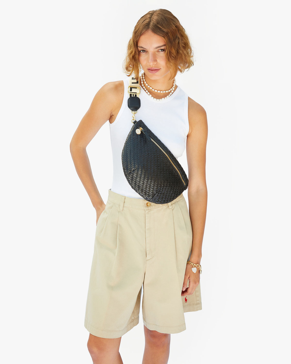 Grande Fanny on model as a crossbody bag
