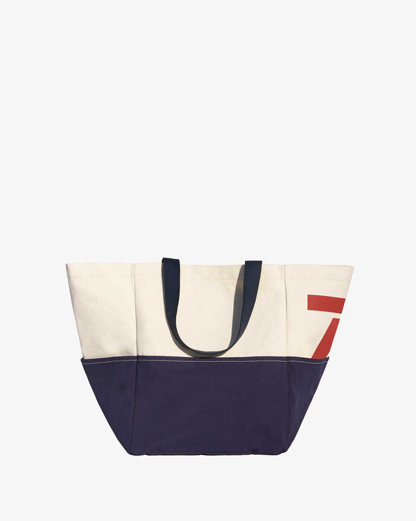 Clare V. Annie Tote Black & Cream Stripe — Aggregate Supply