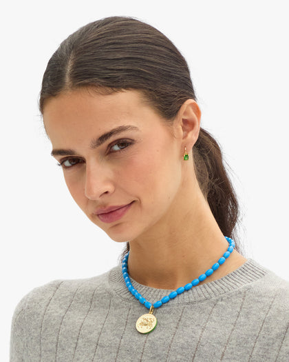 Grande Enamel Barrel Chain with Charm