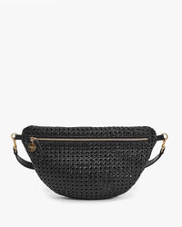 Rattan Fanny Pack in Black