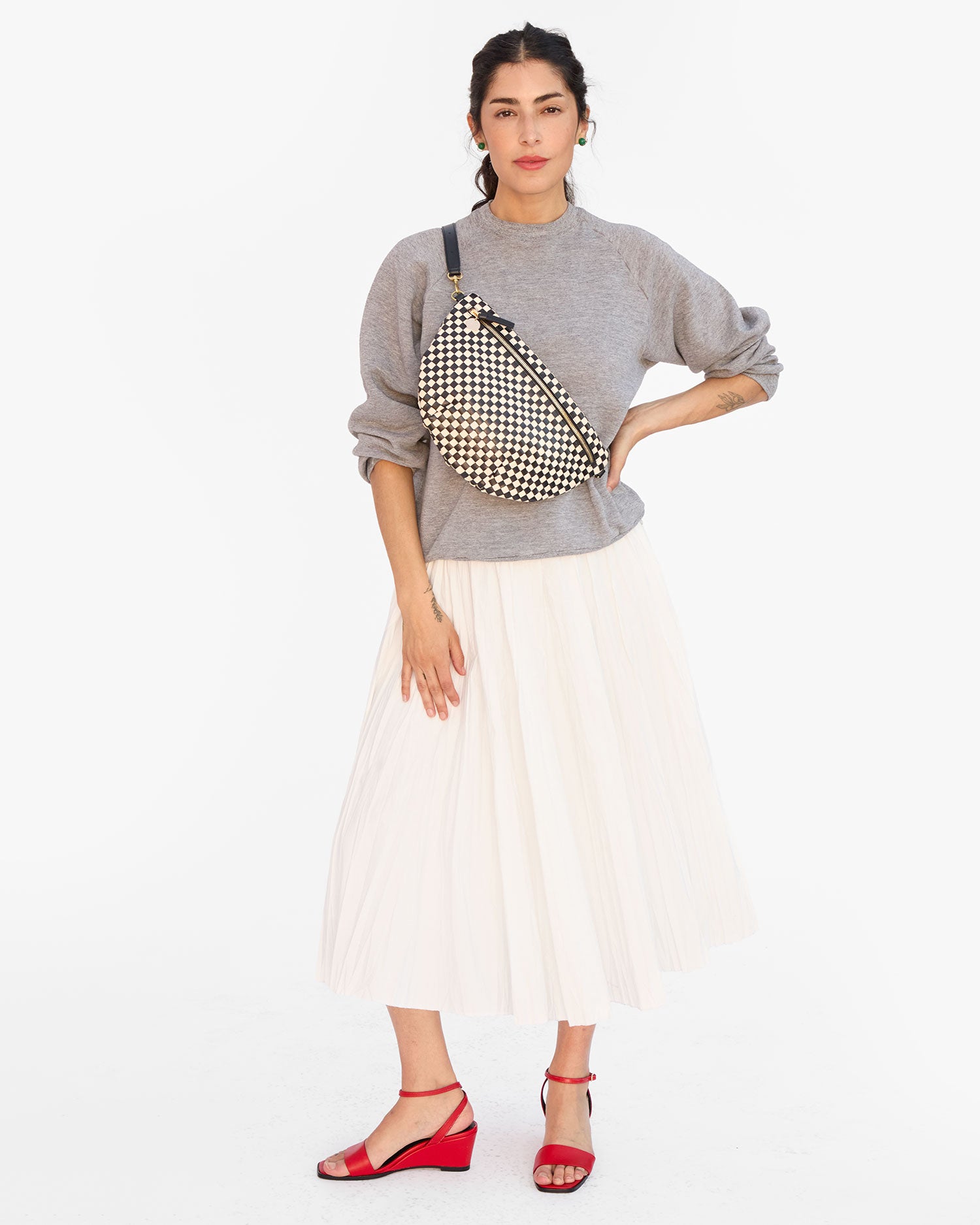 Grande Fanny as a crossbody bag on Gia