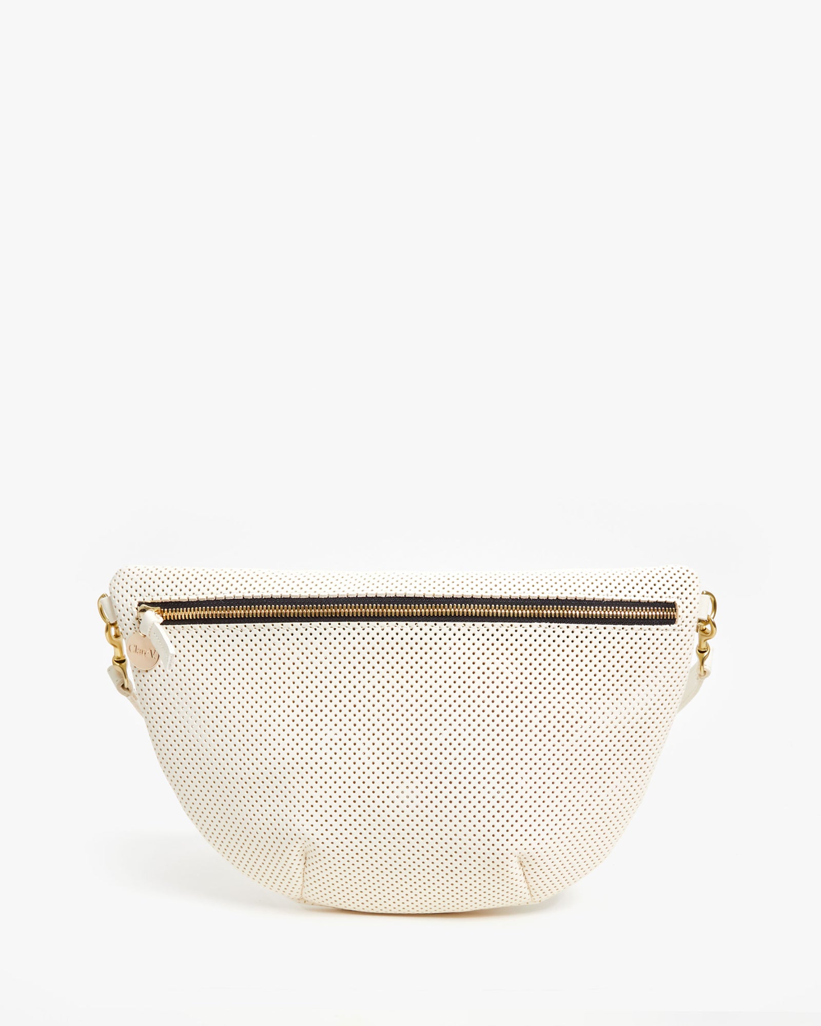 Clare V. Woven Grande Fanny bag - SILVER