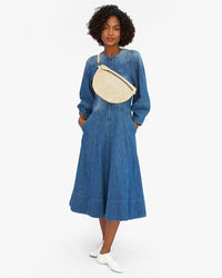 Full View of Vitoria in the Cream Rattan Grande Fanny