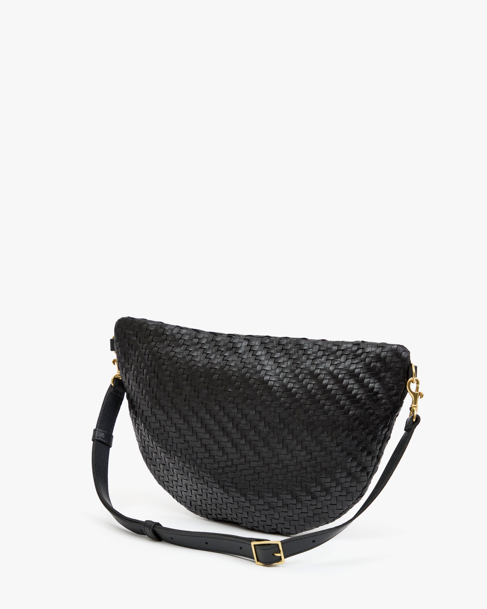 Back View of Black Woven Zig-Zag Grande Fanny