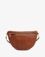 clare v grande fanny tobacco V. in Woven Checker Zuri&Francis free design with an adjustable strap Clare V. Grande Fanny Pack