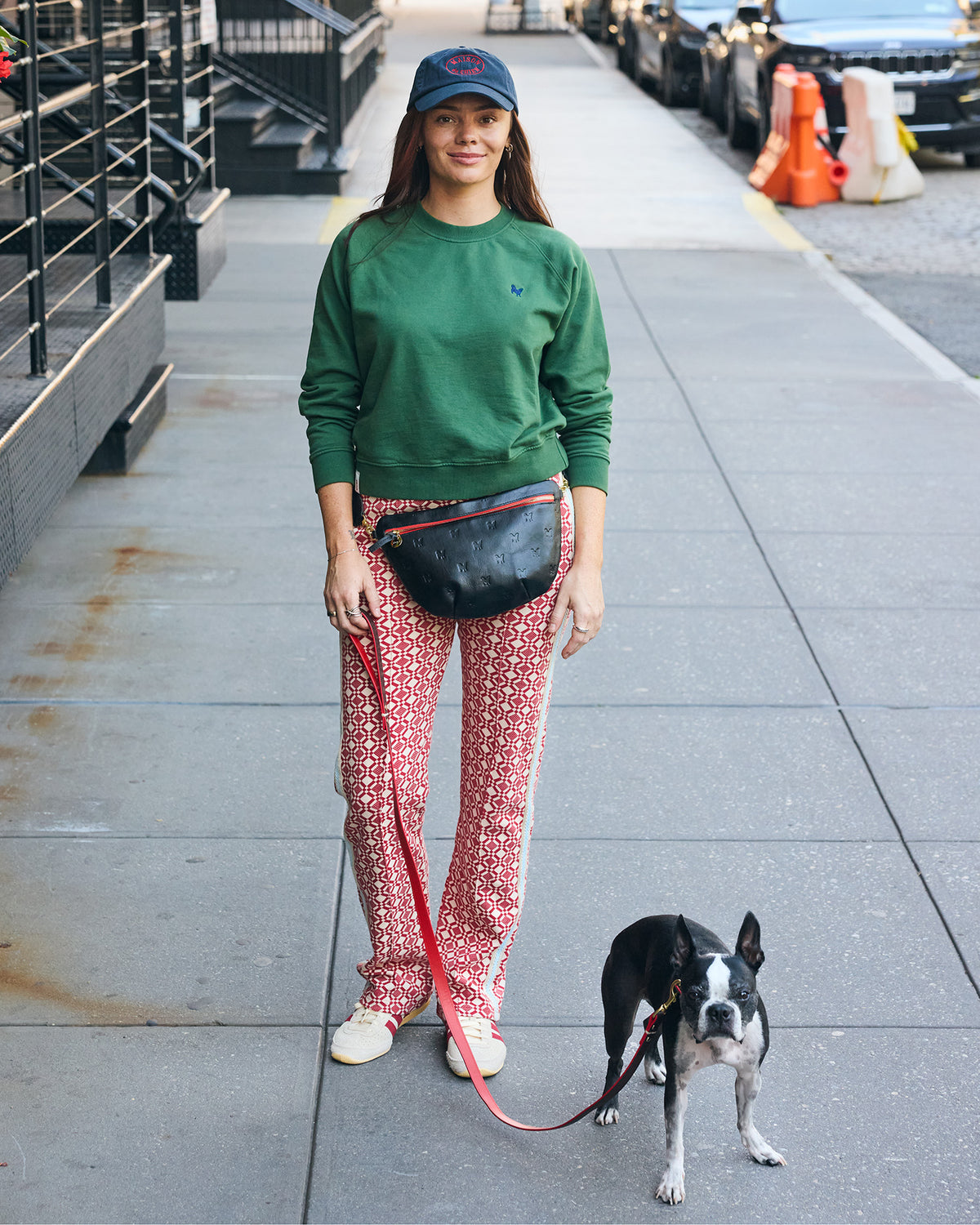 Hat on model in NYC