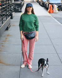 Hat on model in NYC