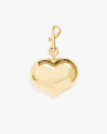 Clare V Grande Mylar Heart Charm- Gold main image 1