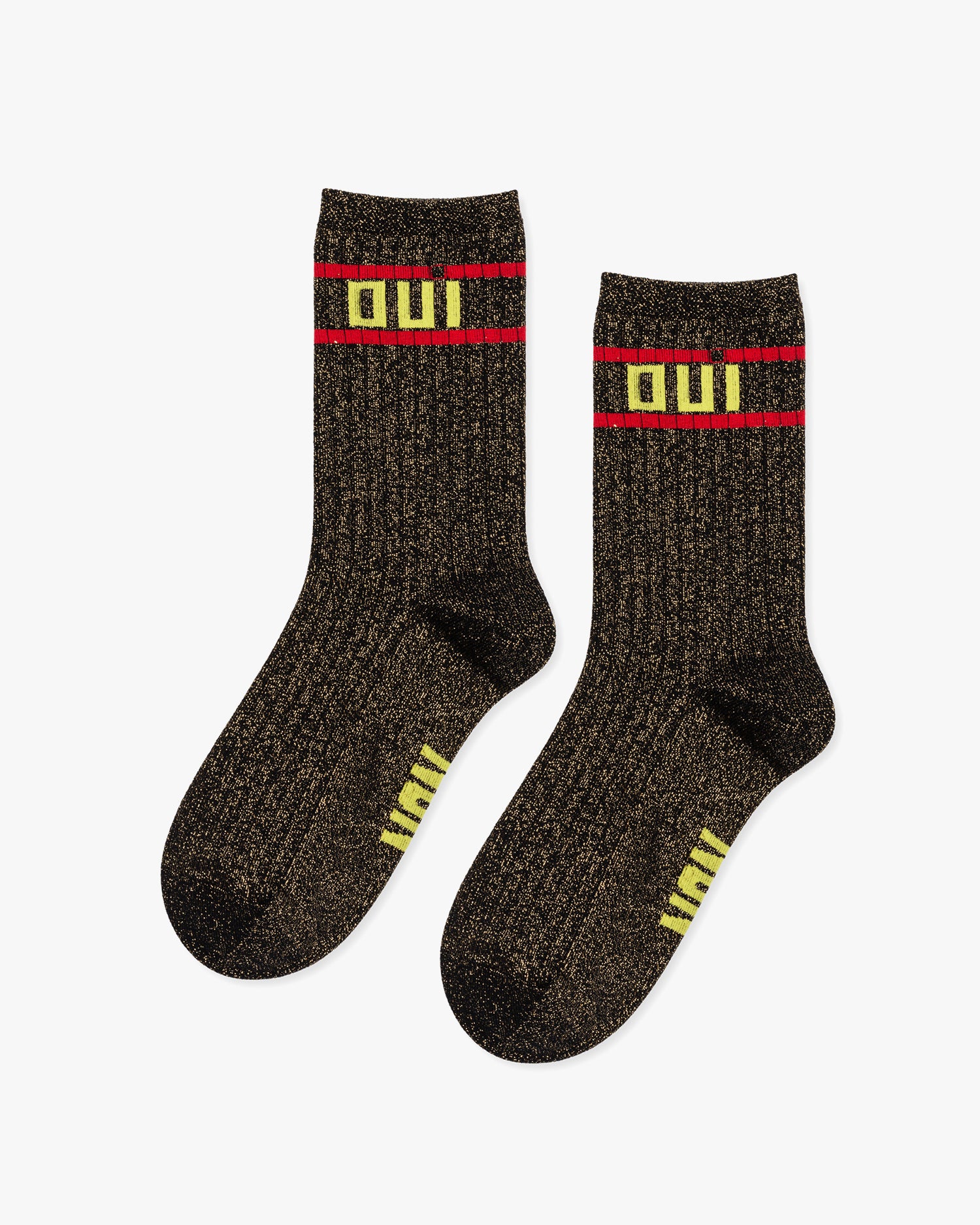 Metallic Crew Socks