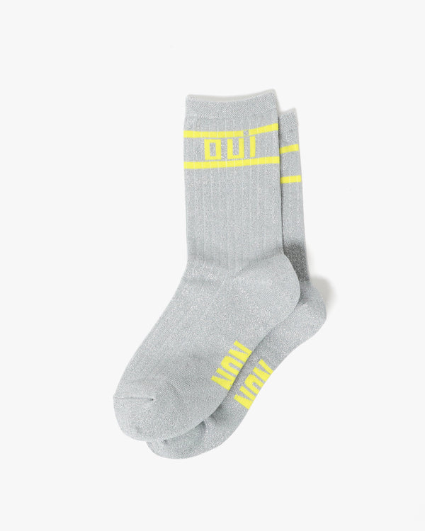 Metallic Crew Socks