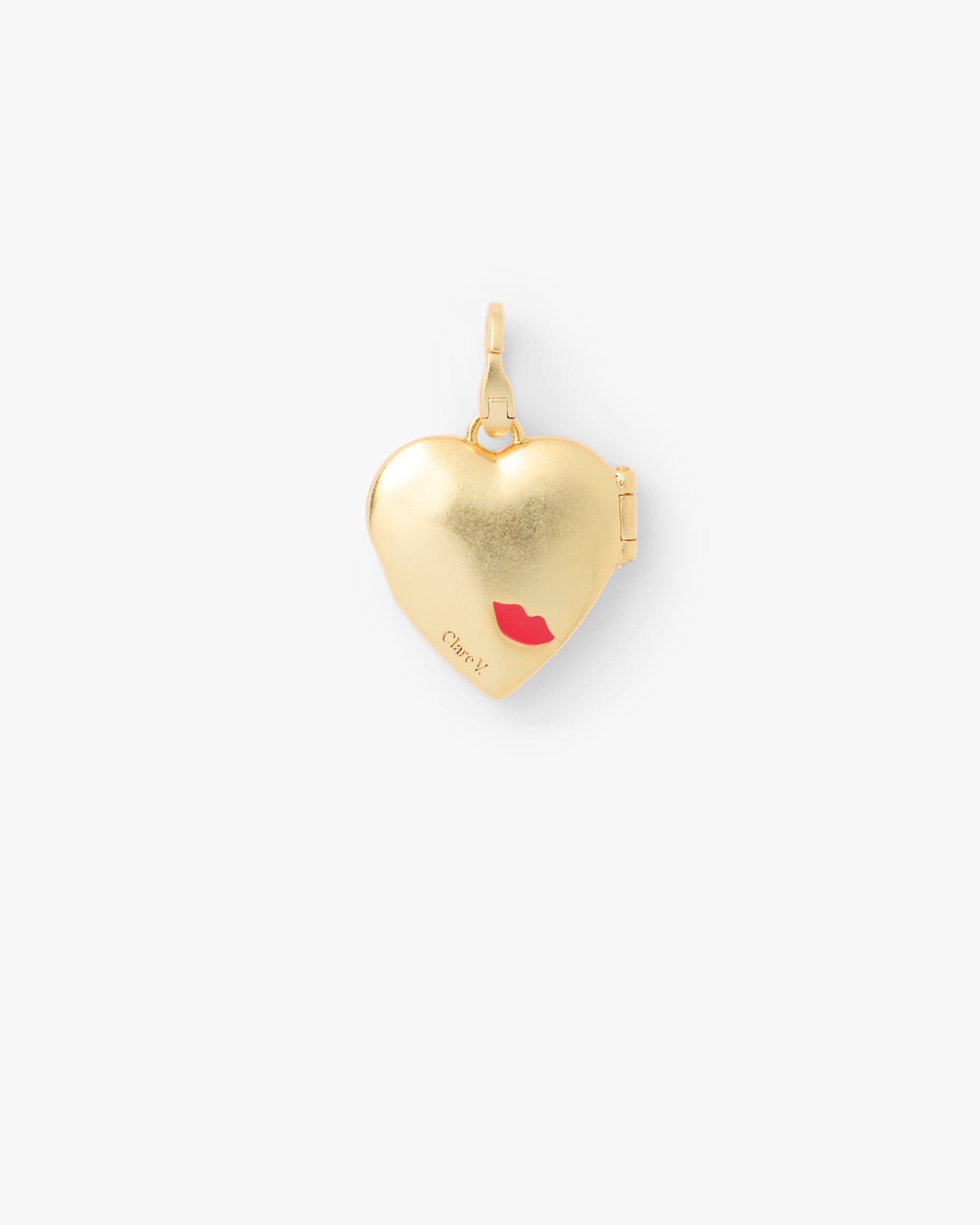 Heart Locket Charm back view