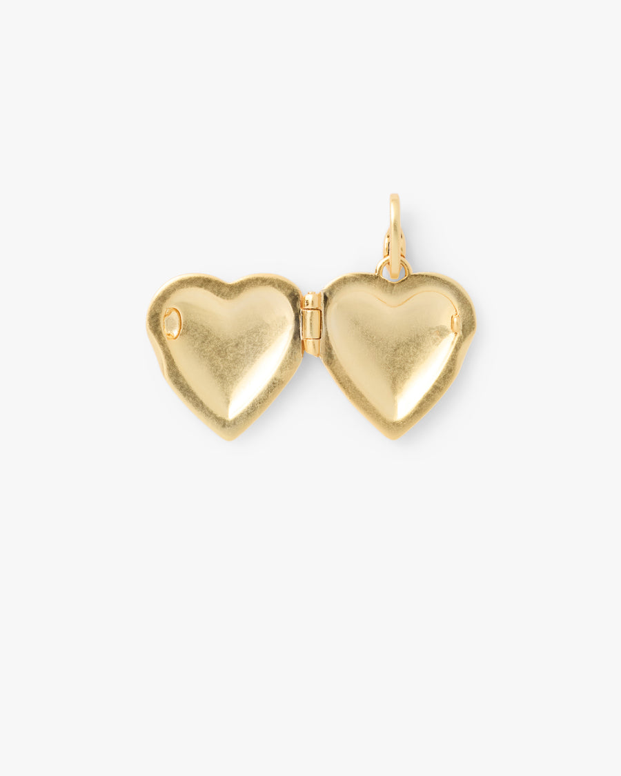 Heart Locket Charm open view