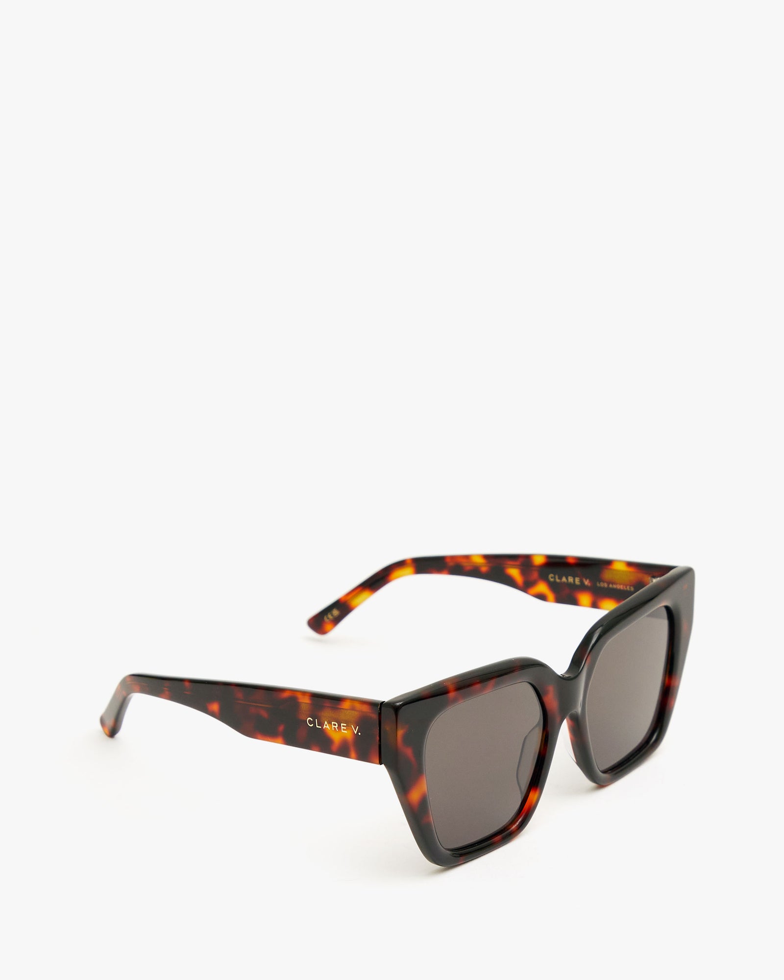 angled view of the Heather Sunglasses in Tortoise