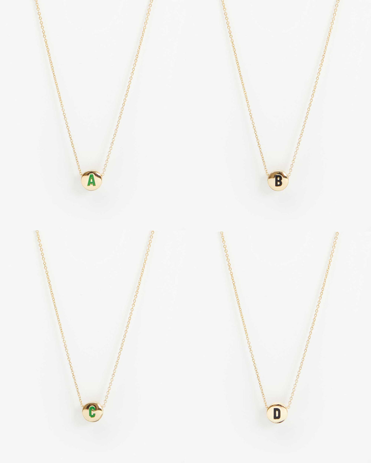 Initial Necklace abcd