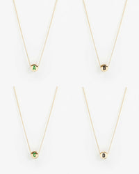 Initial Necklace abcd