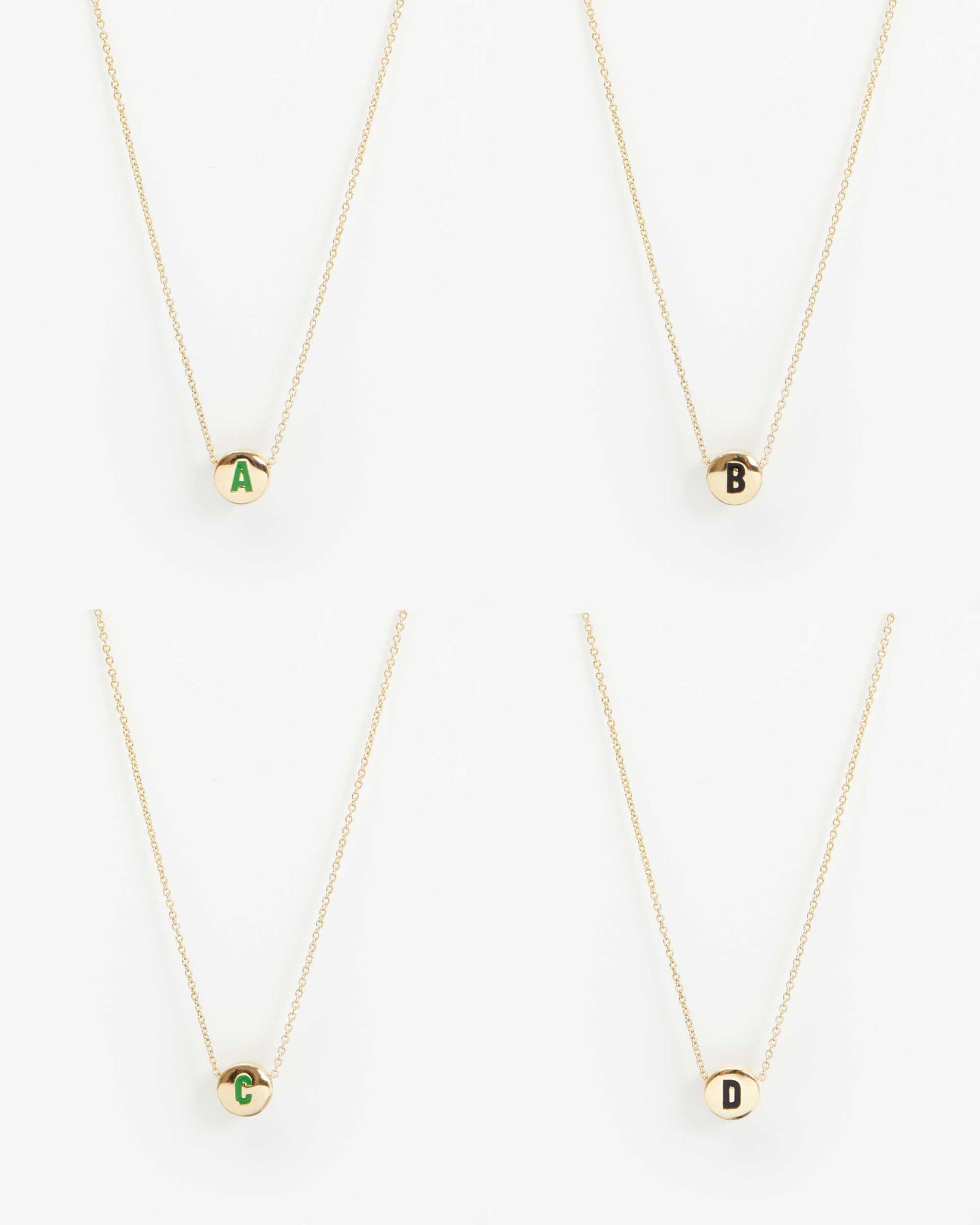 Initial Necklace abcd