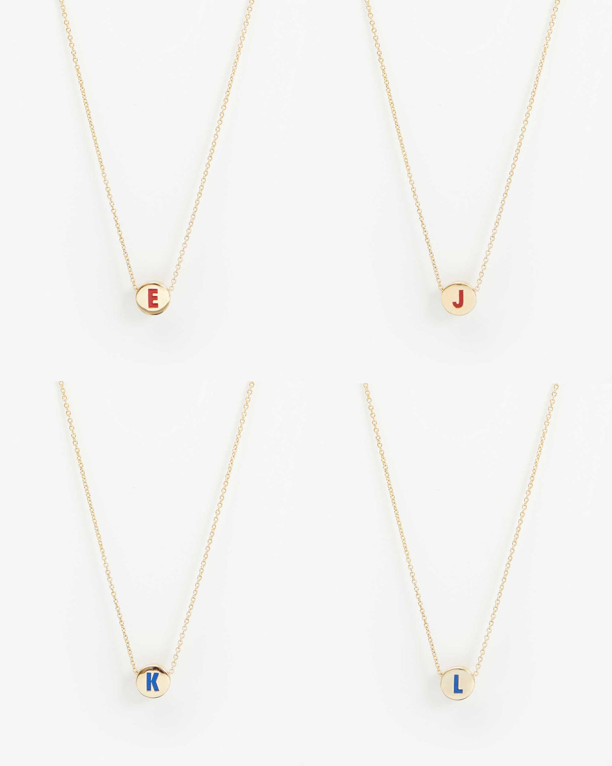Initial Necklace ejkl