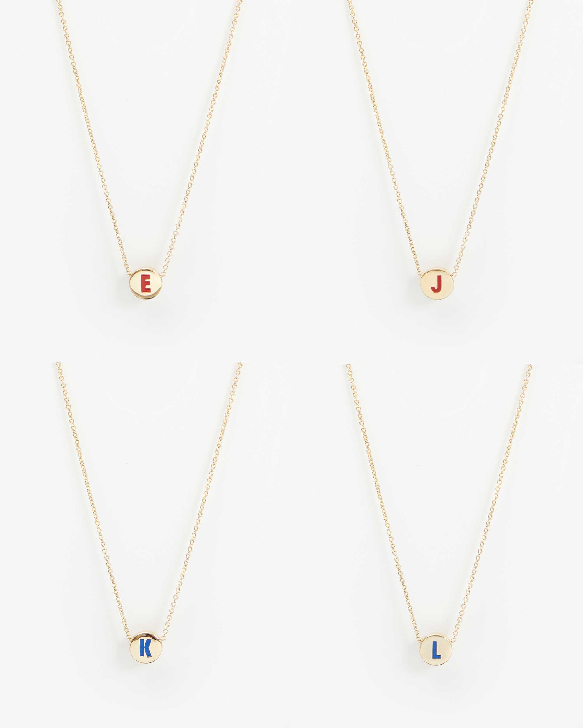 Initial Necklace ejkl