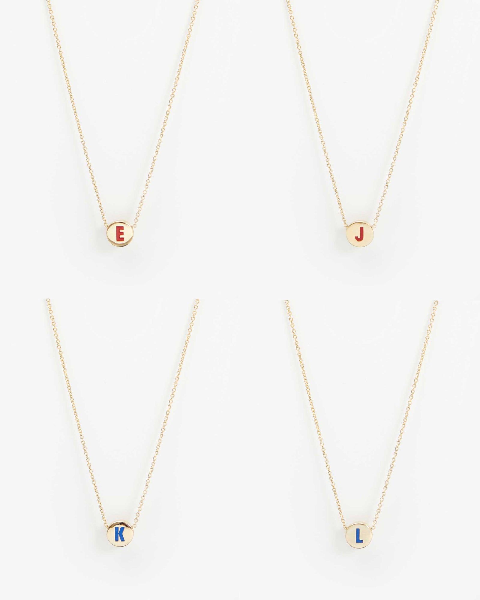 Initial Necklace ejkl