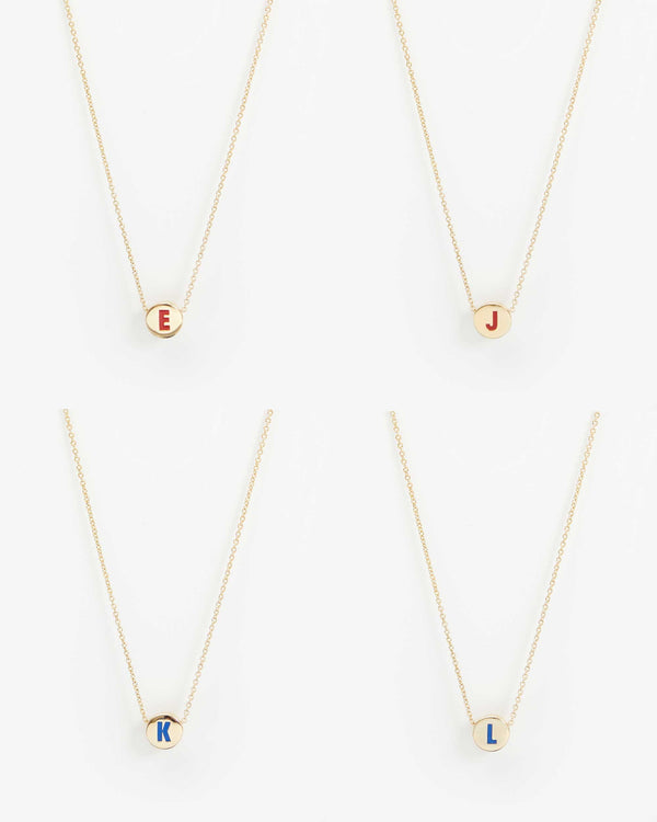 Initial Necklace ejkl