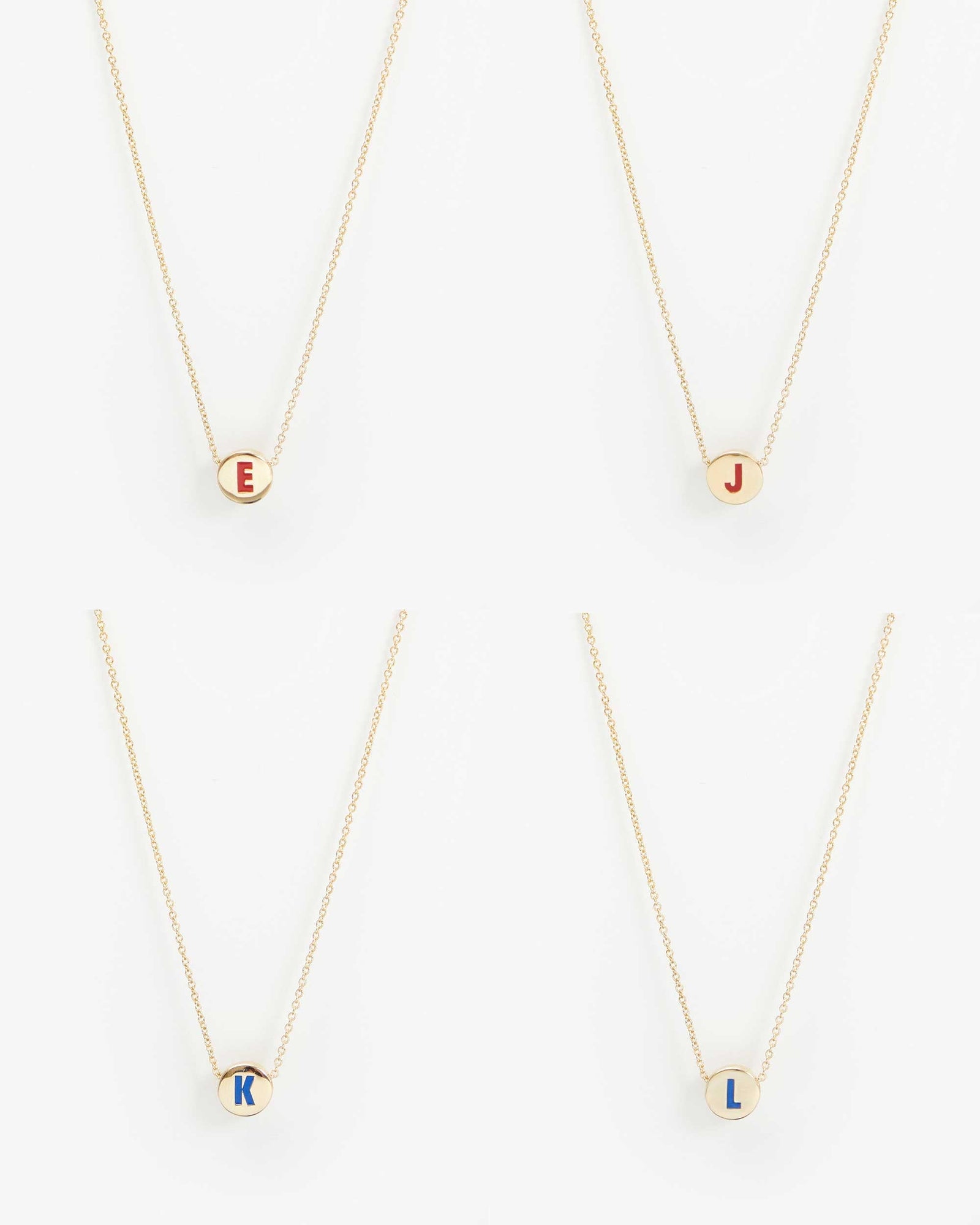 Initial Necklace ejkl