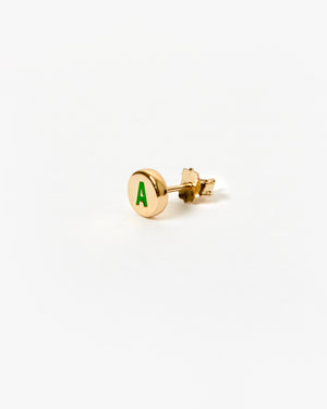 Initial Stud Earring