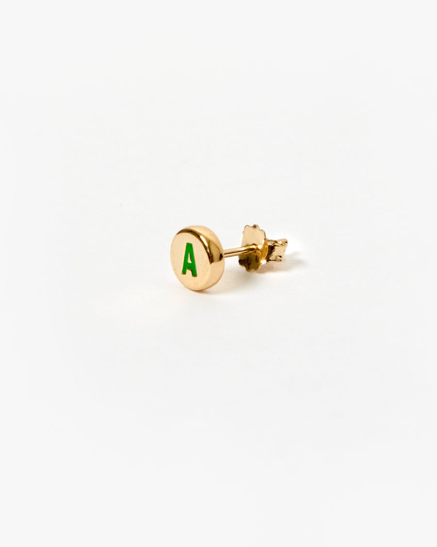 Initial Stud Earring